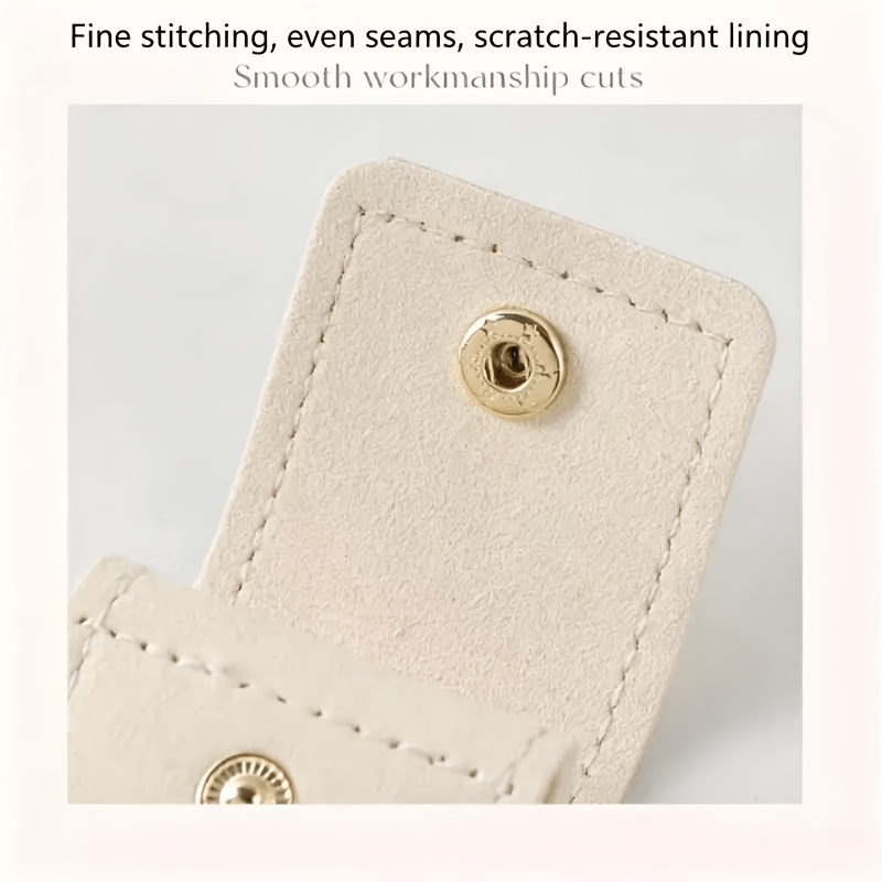 4-Grid Foldable Multi-Functional Travel Jewelry Pouch